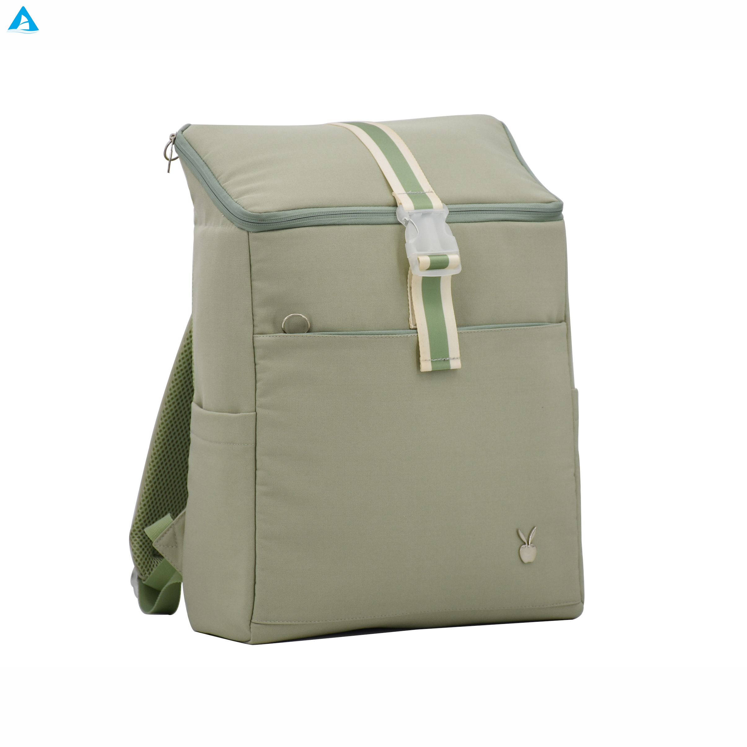 Mochila térmica enrollable con aislamiento superior, mochila para almuerzo de gran capacidad, bolsa de almacenamiento de alimentos de poliéster para Picnic, Camping, viajes al aire libre