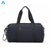 Bolsa de lona para gimnasio, color azul marino, con compartimento para zapatos, bolsa de viaje de fin de semana de nailon resistente al agua con correa desmontable para hombres y mujeres