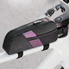 Bolsa de cuadro de bicicleta de tubo superior de bicicleta, impermeable, de poliéster, con cierre de cremallera, bolsa de almacenamiento para manillar, bolsillo para teléfono de acceso rápido para ciclismo