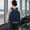 Mochila corta para viajes de negocios con logotipo personalizado de BSCI, mochila ligera para ordenador portátil con panel trasero de malla para viajes en avión