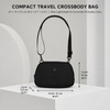 Bolso bandolera convertible 2 en 1, pequeño bolso acolchado en la cintura, bolso de hombro ligero con correa desmontable para viajes y uso diario