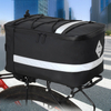 Advance-bolsa trasera de poliéster impermeable para bicicleta, bolsa de almacenamiento para maletero de bicicleta de gran capacidad, tira reflectante, bolsillo para teléfono con cremallera