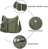 Venta al por mayor, bolso cruzado Simple impermeable, bolso de mano informal ligero con bolsillo RFID antirrobo, bolsos y bolso de viaje