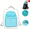 Mochila portátil con múltiples bolsillos personalizada, organizador de inserción, bolsa de cosméticos de gran capacidad, bolsa de almacenamiento con forro para viajes, uso diario
