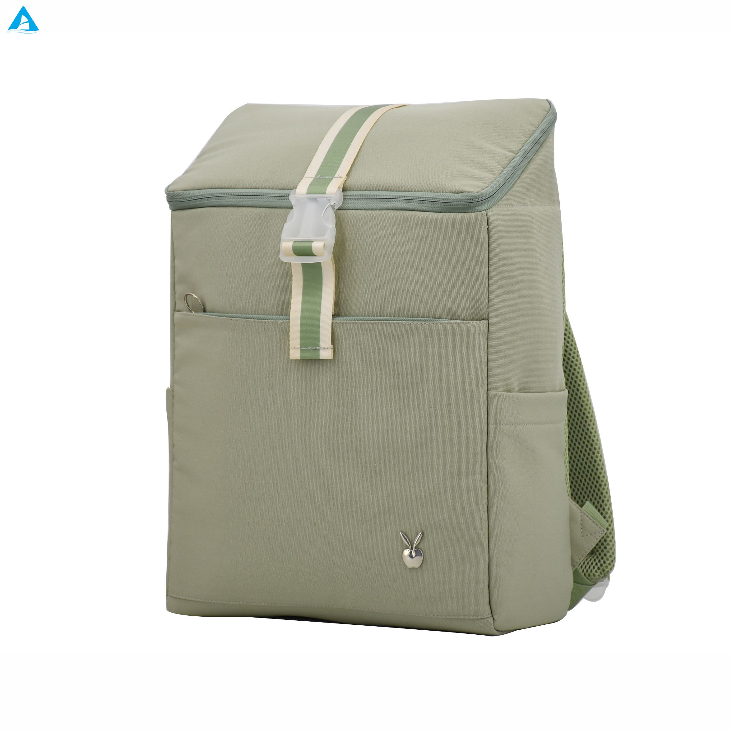 Mochila térmica enrollable con aislamiento superior, mochila para almuerzo de gran capacidad, bolsa de almacenamiento de alimentos de poliéster para Picnic, Camping, viajes al aire libre
