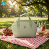 Bolsa de almuerzo bonita, bolsa de mano térmica de poliéster reutilizable, bolso portátil para el trabajo, Picnic, almacenamiento de comida escolar