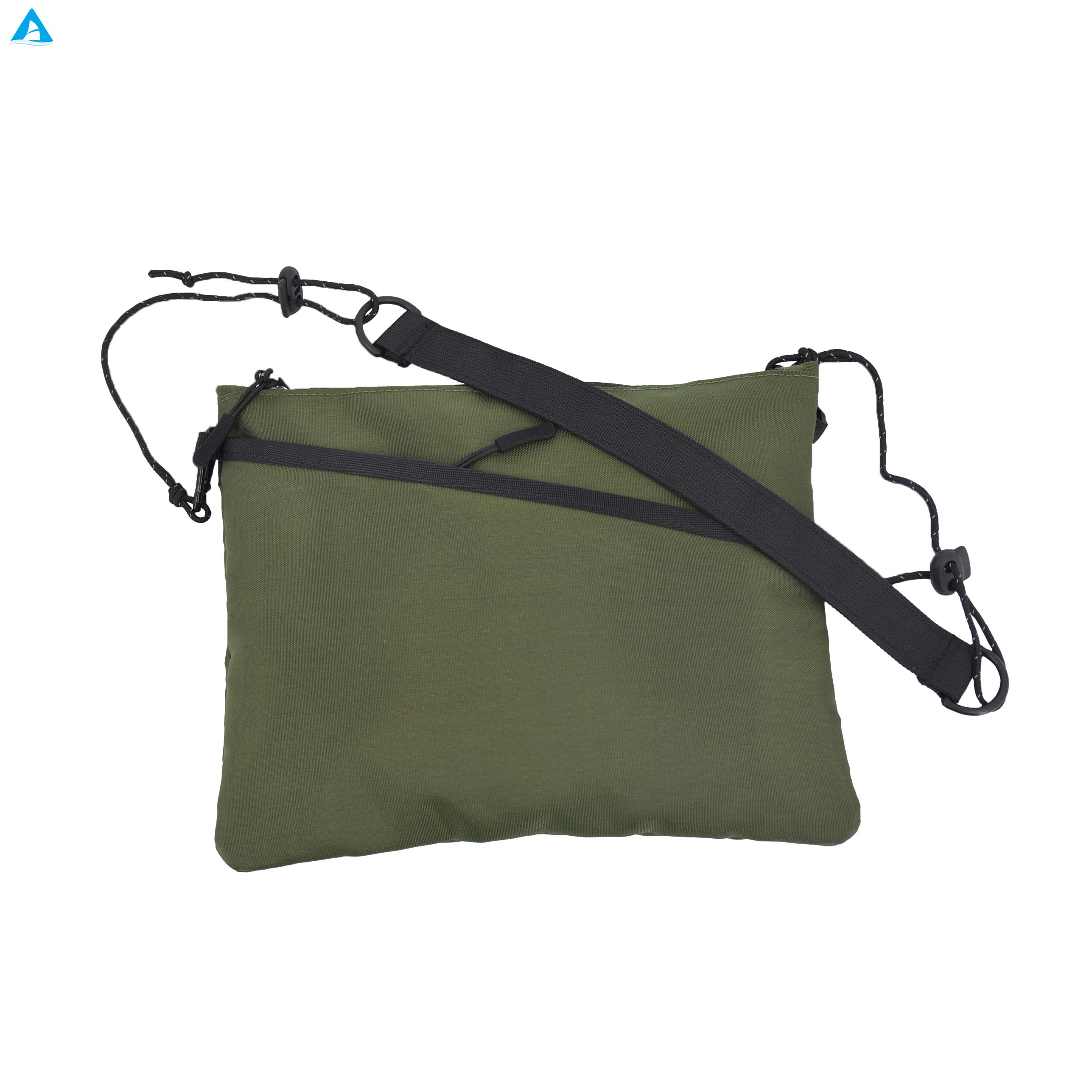 Bolso de hombro individual de gran capacidad para acampar al aire libre, mochila informal cruzada Unisex, riñonera de pecho de alta gama con cremallera de poliéster