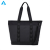 Bolso de mano 2 en 1 de gran capacidad con correa de hombro desmontable, bolso negro mate de PU impermeable para gimnasio, oficina, viajes, mujeres y hombres