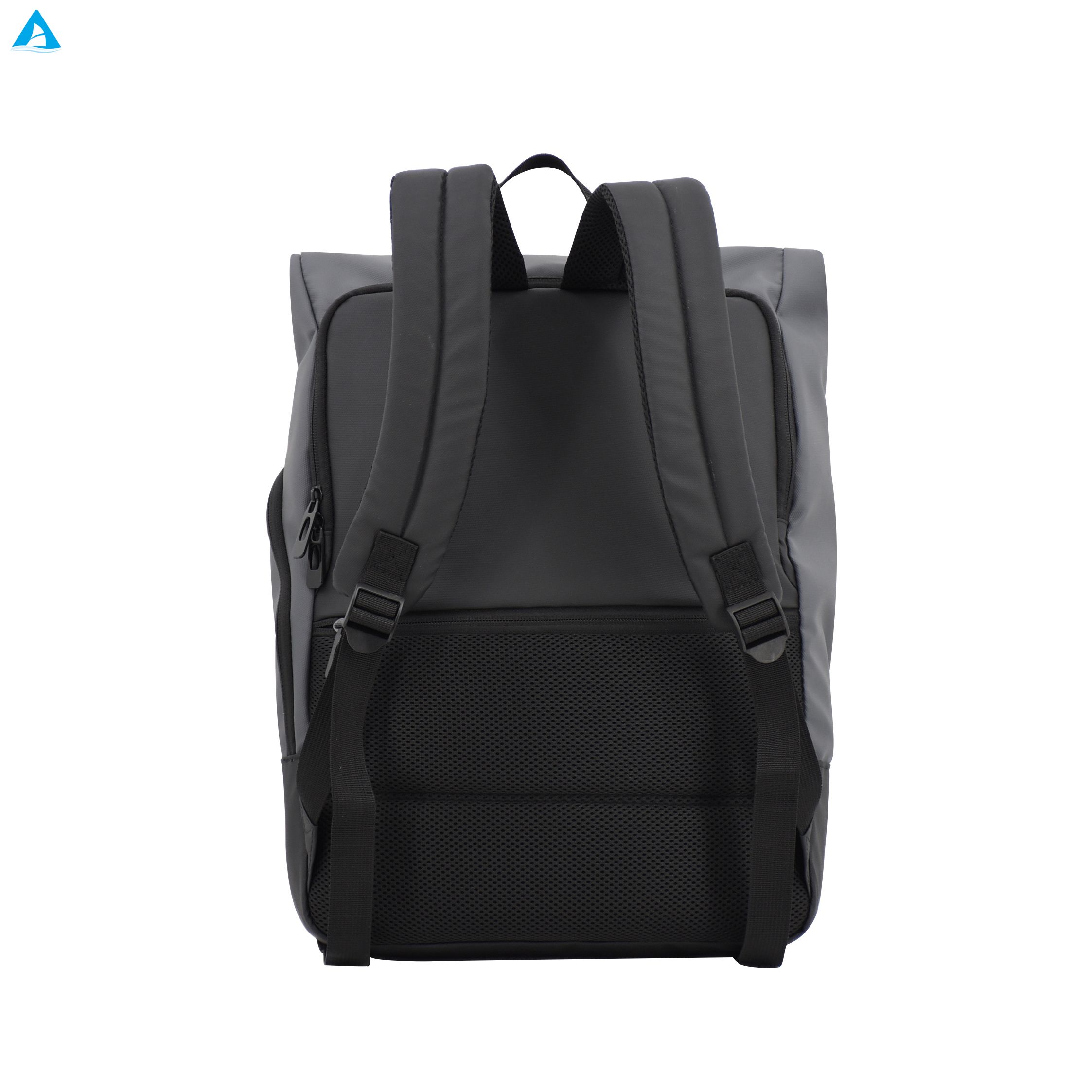 Mochila de negocios Unisex de gama alta, bolso de lona de gran capacidad, cremallera de poliéster resistente al agua, ordenador Simple de alta calidad