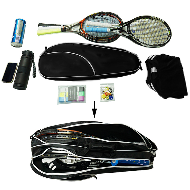 Nueva bolsa para raqueta de tenis al aire libre, bolso de hombro ligero resistente al agua para bádminton y Pickleball con opción de logotipo personalizado