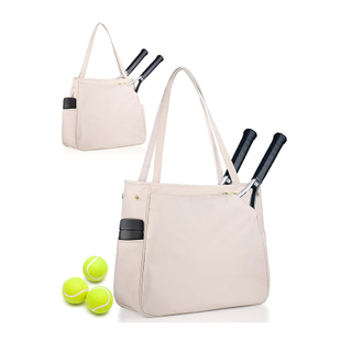 Bolso de hombro para raqueta de tenis portátil, bolsa para raqueta de tenis y Padel de poliéster resistente al agua de gran capacidad, nueva moda