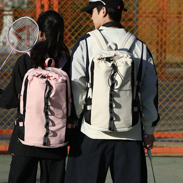 Mochila de bádminton de nuevo estilo, mochila para ordenador portátil para hombres y mujeres, mochila impermeable con cordón de nailon, directo de fábrica