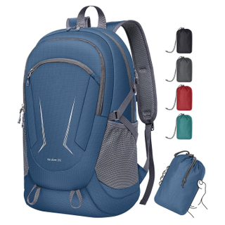 Mochila de senderismo impermeable plegable, venta al por mayor de fábrica, mochila ultraligera para deportes al aire libre, mochilas de escalada de viaje portátiles