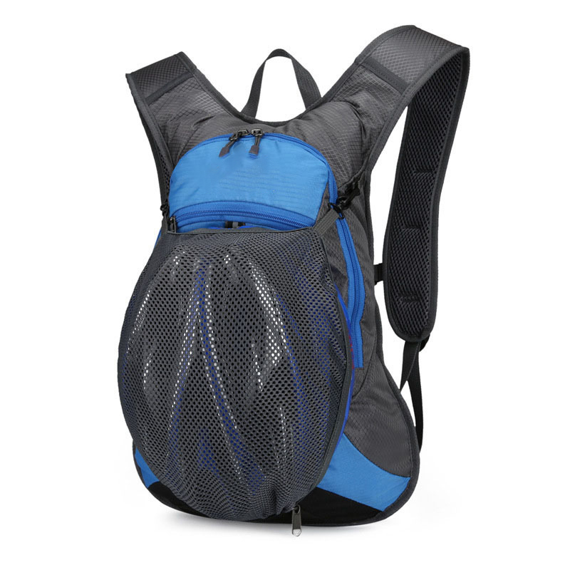 ADVANCE Mochila de ciclismo ligera e impermeable, bolsa para casco, puerto de hidratación, correas ajustables, nailon antidesgarro para correr y ciclismo