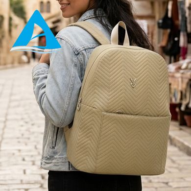 Mochilas de mujer de nailon de color sólido personalizadas de fábrica con cierre de cremallera, ligeras y modernas para estudiantes 
