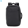 Mochila con marco interno impermeable unisex con logotipo personalizado de fábrica, bolsa para portátil transfronteriza negra con forro de poliéster