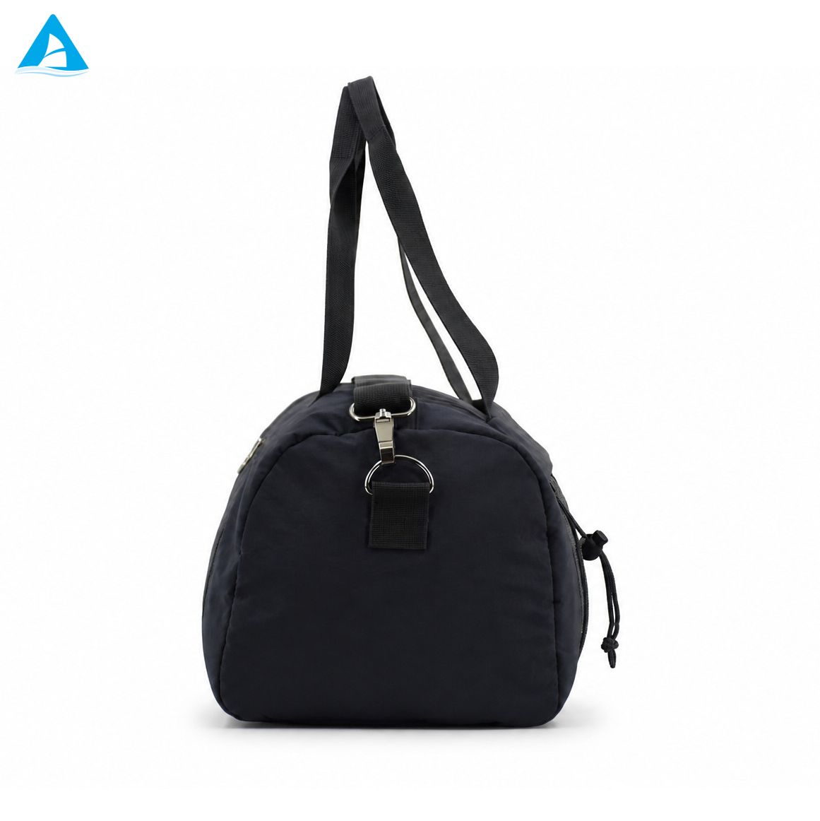 Bolsa de lona para gimnasio, color azul marino, con compartimento para zapatos, bolsa de viaje de fin de semana de nailon resistente al agua con correa desmontable para hombres y mujeres