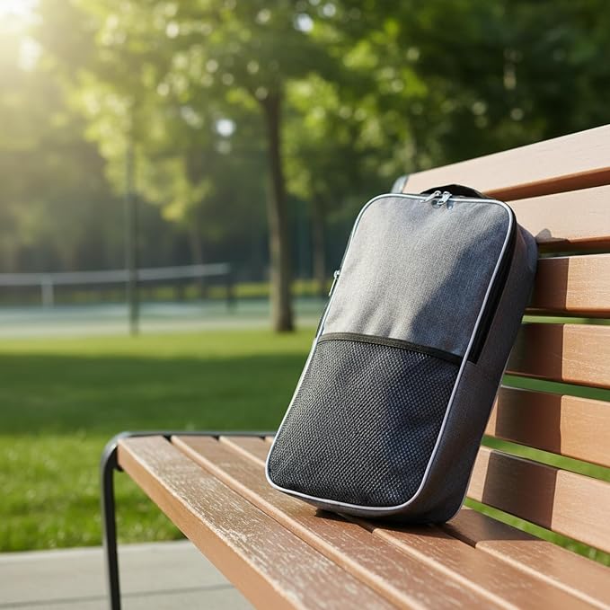 Pick Raqueta Bolsa Deportes Al Aire Libre Resistente Al Agua Portátil Ultraligero Entrenamiento Almacenamiento Moda Gran Capacidad Oxford Gris De Mano