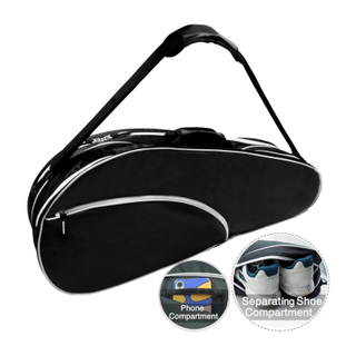 Nueva bolsa para raqueta de tenis al aire libre, bolso de hombro ligero resistente al agua para bádminton y Pickleball con opción de logotipo personalizado