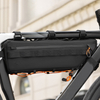 Bolsa de viga transversal de tubo inferior de bicicleta de carretera de montaña de gran capacidad impermeable de poliéster con cierre de cremallera para deportes al aire libre