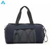 Bolsa de lona para gimnasio, color azul marino, con compartimento para zapatos, bolsa de viaje de fin de semana de nailon resistente al agua con correa desmontable para hombres y mujeres