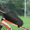 Fabricante, venta directa, equipo de ciclismo negro, bolsa impermeable para tubo superior de bicicleta de carretera, bolsa de cuadro frontal para bicicletas para todas las estaciones