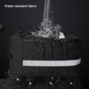 Advance-bolsa trasera de poliéster impermeable para bicicleta, bolsa de almacenamiento para maletero de bicicleta de gran capacidad, tira reflectante, bolsillo para teléfono con cremallera