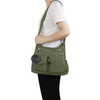 Venta al por mayor, bolso cruzado Simple impermeable, bolso de mano informal ligero con bolsillo RFID antirrobo, bolsos y bolso de viaje