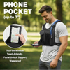 Chaleco táctico para correr para hombre con vejiga de hidratación ligera impermeable correas de mochila ajustables bolsa de agua reflectante