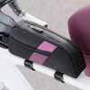 Bolsa de cuadro de bicicleta de tubo superior de bicicleta, impermeable, de poliéster, con cierre de cremallera, bolsa de almacenamiento para manillar, bolsillo para teléfono de acceso rápido para ciclismo
