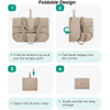Venta al por mayor, bolso de mano plegable personalizado de 20L, bolso de hombro ligero y resistente al agua de Color sólido para las compras diarias de las mujeres