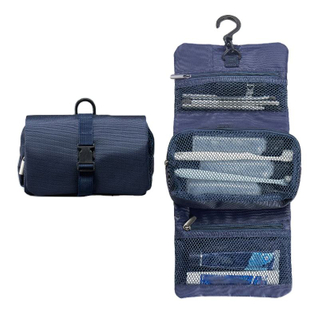Neceser colgante enrollable plegable de gran capacidad, organizador de viaje, bolsa de cosméticos con múltiples bolsillos para viajes al aire libre