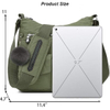 Venta al por mayor, bolso cruzado Simple impermeable, bolso de mano informal ligero con bolsillo RFID antirrobo, bolsos y bolso de viaje