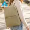 Mochilas de mujer de nailon de color sólido personalizadas de fábrica con cierre de cremallera, ligeras y modernas para estudiantes 