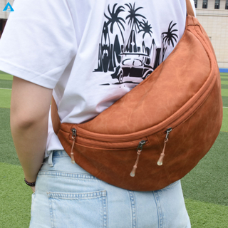 Riñonera deportiva de nailon personalizada, informal, minimalista, a la moda, resistente al agua, con cierre de cremallera, para hombres y mujeres, bolso cruzado para ir al trabajo