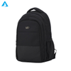 Mochila clásica negra para ordenador portátil de 14 pulgadas, bolso de oficina de negocios de nailon duradero con 3 compartimentos y bolsillos para botellas para viajes escolares para hombres