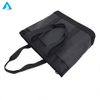 Bolso de mano 2 en 1 de gran capacidad con correa de hombro desmontable, bolso negro mate de PU impermeable para gimnasio, oficina, viajes, mujeres y hombres