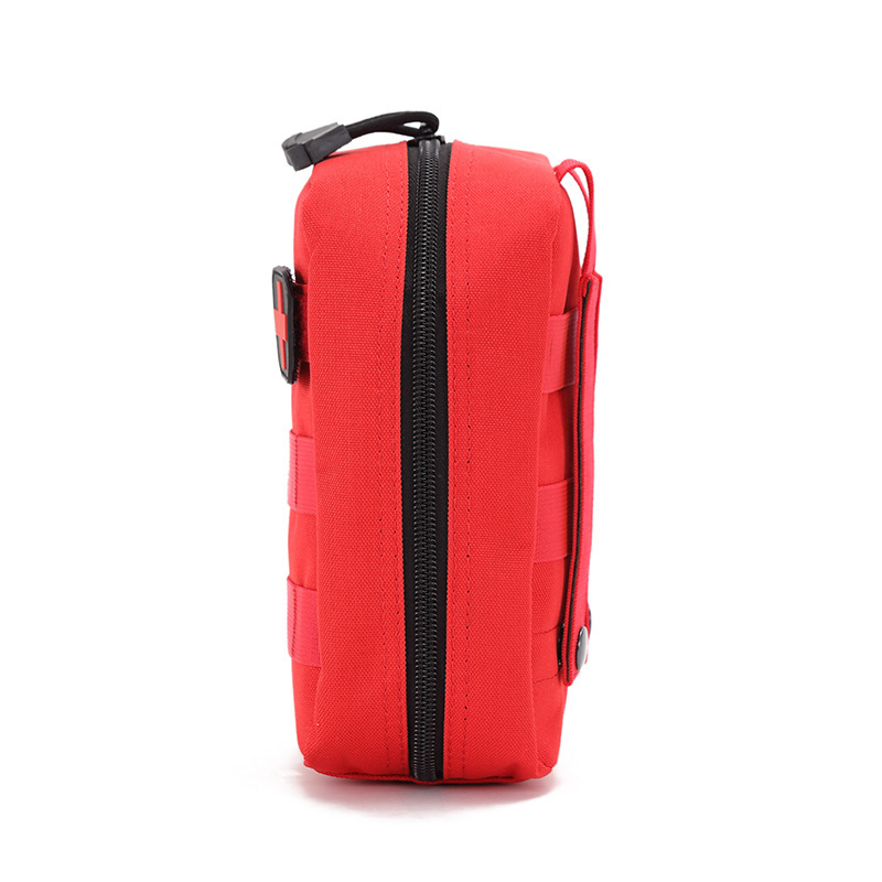 Bolsa médica Molle táctica de alta calidad, estuche para botiquín de primeros auxilios, bolsa para traumatismos IFAK de poliéster, parche cruzado, cremallera doble de liberación rápida
