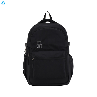 Mochila escolar impermeable, minimalista, ligera y duradera con estampado de logotipo personalizado de fábrica con gran capacidad para viajes al aire libre 