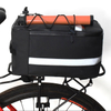 Advance-bolsa trasera de poliéster impermeable para bicicleta, bolsa de almacenamiento para maletero de bicicleta de gran capacidad, tira reflectante, bolsillo para teléfono con cremallera