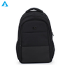 Mochila clásica negra para ordenador portátil de 14 pulgadas, bolso de oficina de negocios de nailon duradero con 3 compartimentos y bolsillos para botellas para viajes escolares para hombres