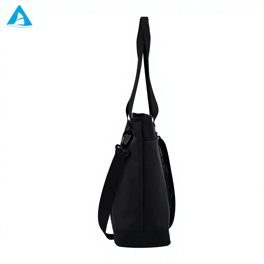 Bolso de mano 2 en 1 de gran capacidad con correa de hombro desmontable, bolso negro mate de PU impermeable para gimnasio, oficina, viajes, mujeres y hombres
