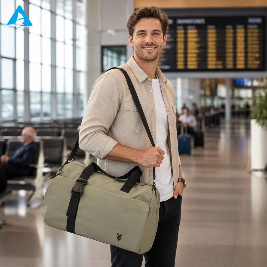 Bolsa de viaje para gimnasio y deportes, ligera, portátil, de nailon, para hombres y mujeres, equipaje de gran capacidad para viajes de negocios