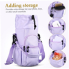 Bolso cruzado portátil personalizado para botella de agua con cordón, bolso ligero con aislamiento para taza de agua, con múltiples bolsillos de almacenamiento