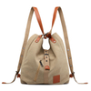 Precio de fábrica, bolso de mano Retro de lona para mujer, bolso de mano Convertible, mochila portátil, bolsos de hombro tipo shopper informales 