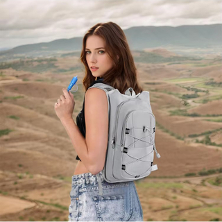 Mochila de hidratación para exteriores, chaleco con forro a prueba de fugas, malla transpirable para correr, ciclismo, mochila con tira reflectante para hombres y mujeres