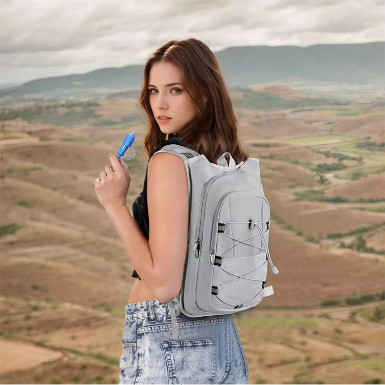 Mochila de hidratación para exteriores, chaleco con forro a prueba de fugas, malla transpirable para correr, ciclismo, mochila con tira reflectante para hombres y mujeres