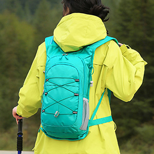 Mochila de hidratación impermeable para exteriores con tiras reflectantes y parte trasera de malla transpirable, mochila de ciclismo para acampar de 20L para hombres y mujeres