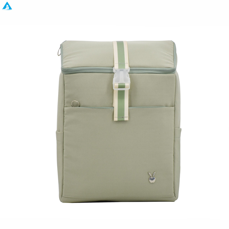 Mochila térmica enrollable con aislamiento superior, mochila para almuerzo de gran capacidad, bolsa de almacenamiento de alimentos de poliéster para Picnic, Camping, viajes al aire libre