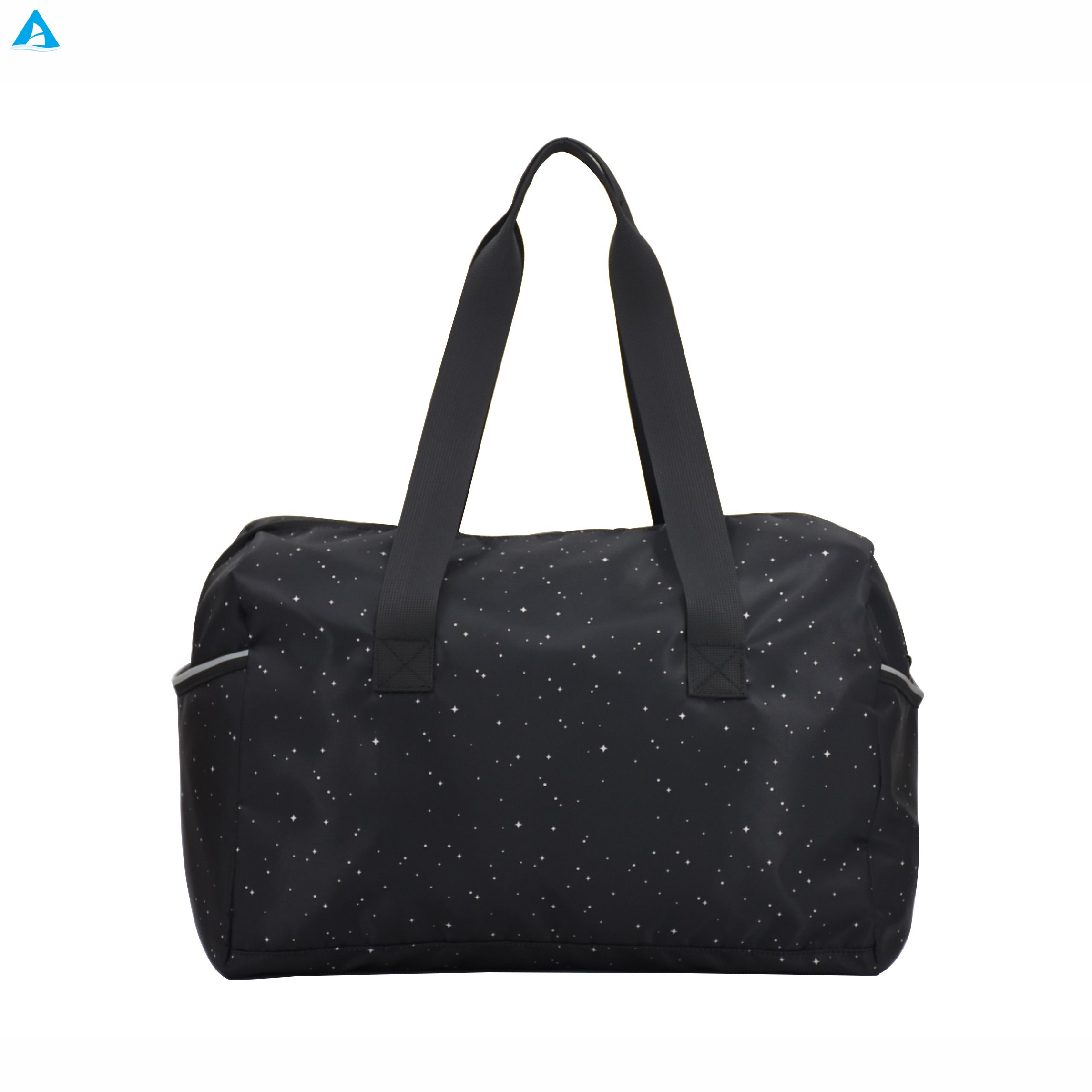 Bolso de lona deportivo de nailon resistente al agua con diseño de estrellas a la moda, bolso de viaje portátil para gimnasio para mujer de gran capacidad, bolso de fin de semana
